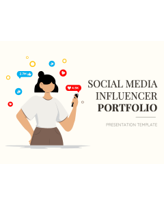 Social Media Influencer Portfolio PPT Slide 1