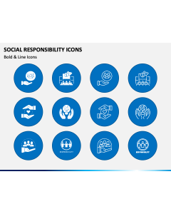 Social Responsibility Icons PPT Slide 1