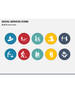 Social Services Icons PPT Slide 2