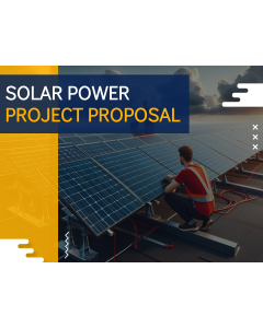 Solar Power Project Proposal PPT Slide 1