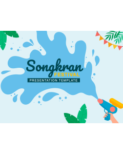 Songkran Festival PPT Slide 1