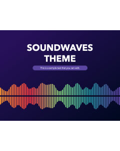 Sound Waves Theme PPT Slide 1