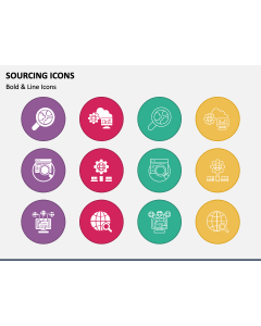 Sourcing Icons PPT Slide 1