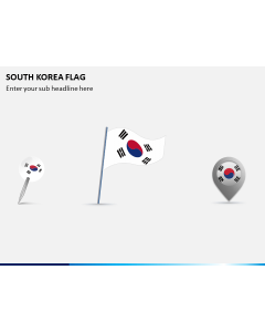 South Korea Flag PPT Slide 1