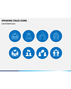 Speaking Icons PPT Slide 1
