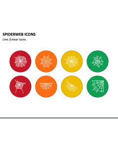 Spiderweb Icons PowerPoint Slide 1