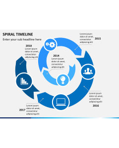 Spiral Timeline PPT slide 1