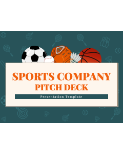 Sports Company Pitch Deck PPT Slide 1