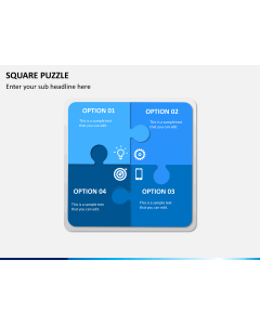 Square puzzle PPT slide 1