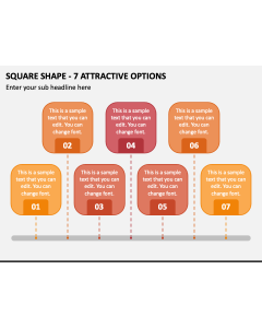 Square Shape - 7 Attractive Options PPT Slide 1