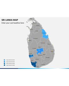 Sri lanka map PPT slide 7