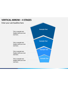 Vertical Arrow – 4 Stages PPT Slide 1