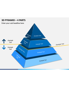 3d Pyramid – 4 Parts PPT Slide 1