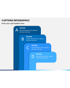 4 Options Infographics PPT Slide 1