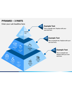 Pyramid – 3 Parts PPT Slide 1