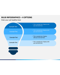 Bulb Infographics – 4 Options PPT Slide 1