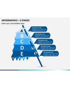 Infographics – 5 Stages PPT Slide 1