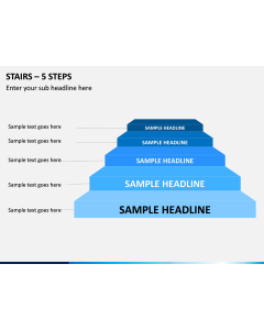 Stairs – 5 Steps PPT Slide 1