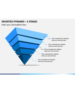 Inverted Pyramid – 5 Stages PPT Slide 1