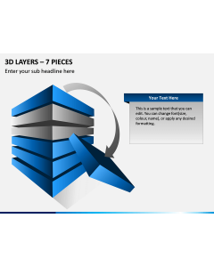 3d Layers – 7 Pieces PPT Slide  1