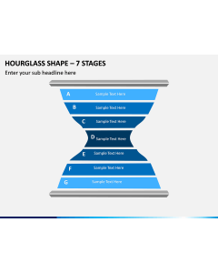 Hourglass Shape – 7 Stages PPT Slide 1
