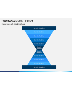 Hourglass Shape – 9 Steps PPT Slide 1