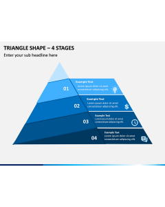 Triangle Shape – 4 Stages PPT Slide 1