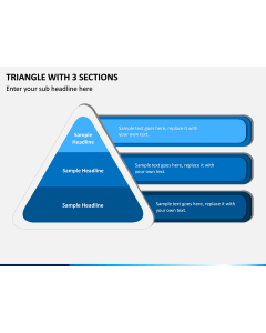 Triangle with 3 Sections PPT slide 1