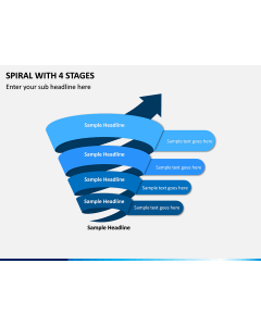Spiral with 4 Stages PPT slide 1