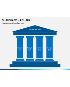 Pillar Shapes – 4 Pillars PPT slide 1