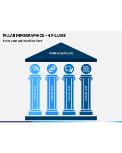 Pillar Infographics – 4 Pillars PPT slide 1