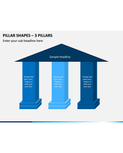 Pillar Shapes – 3 Pillars PPT slide 1