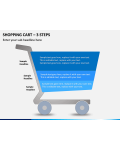 Shopping Cart – 3 Steps PPT slide 1