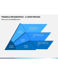 Triangle Infographics - 3 Layer Process PPT slide 1