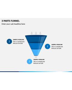 3 Parts Funnel PPT Slide 1
