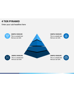 4 Tier Pyramid PPT Slide 1