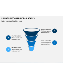 Funnel Infographics – 4 Stages PPT Slide 1