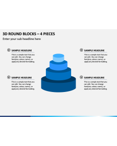 3d Round Blocks – 4 Pieces PPT Slide 1