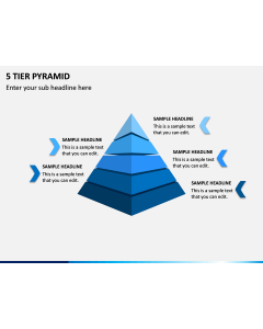 5 Tier Pyramid PPT Slide 1