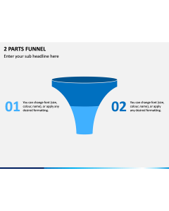 2 Parts Funnel PPT Slide 1