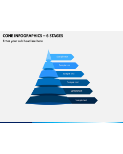Cone Infographics – 6 Stages PPT Slide 1