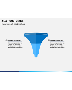 2 Sections Funnel PPT Slide 1