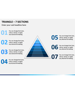 Triangle – 7 Sections PPT Slide 1