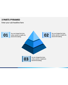 3 Parts Pyramid PPT Slide 1