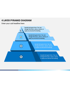 4 Layer Pyramid Diagram PPT Slide 1