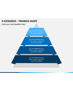 4 Scenarios - Triangle Shape PPT Slide 1