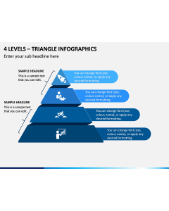 4 Levels - Triangle Infographics PPT Slide 1