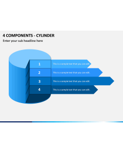 4 Components - Cylinder PPT Slide 1