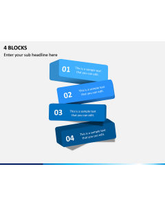 4 Blocks PPT Slide 1