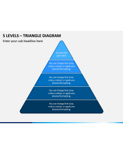 5 Levels - Triangle Diagram PPT Slide 1